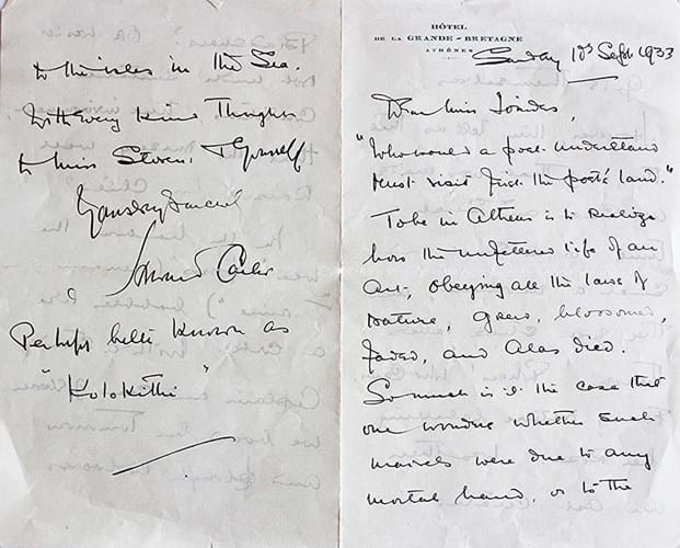 A collection of Howard Carter letters sold for            £5,200.jpg